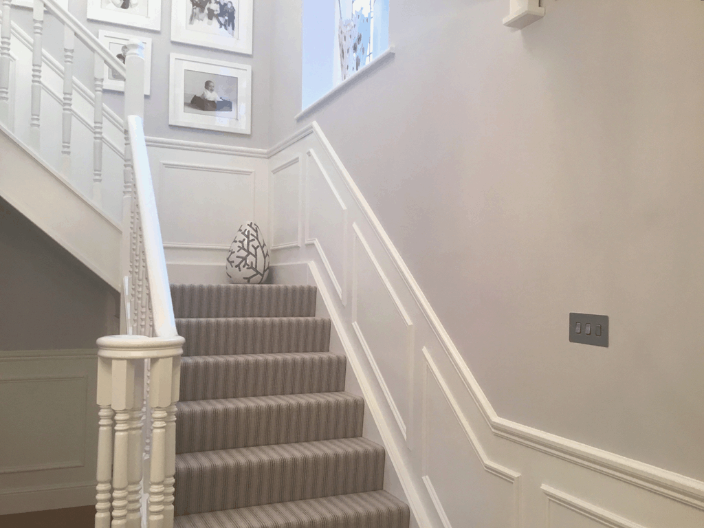 Boiserie Stair Case Plant on Trim Mouldings