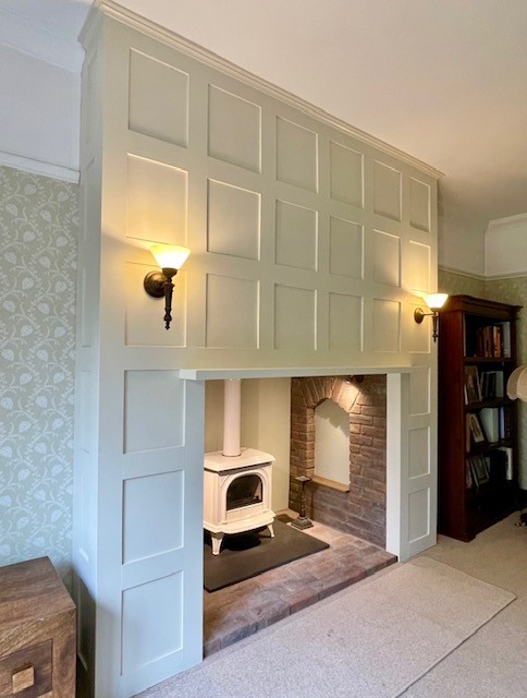 Shaker Panelling Makeover Cloak Fireplace Working Progress South London